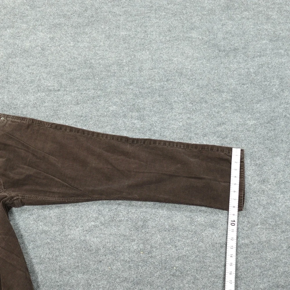 Banana Republic Corduroy Pants Mens 36x30 Brown Straight‎ Leg 100% Cotton Casual